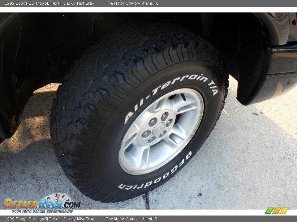 1999 Dodge Durango SLT 4x4 Black / Mist Gray Photo #30