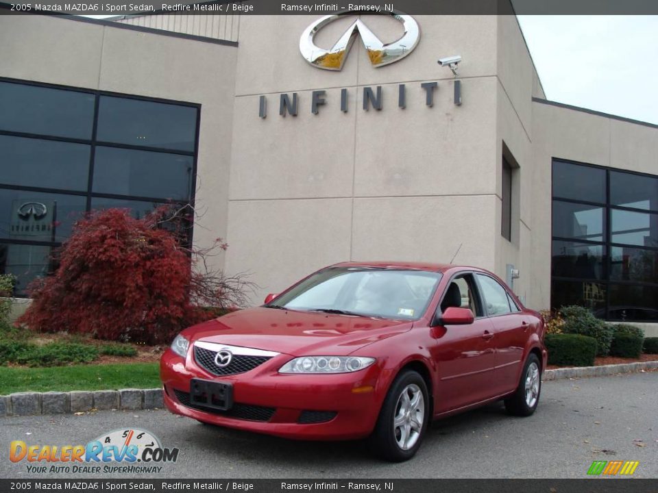 2005 Mazda MAZDA6 i Sport Sedan Redfire Metallic / Beige Photo #1