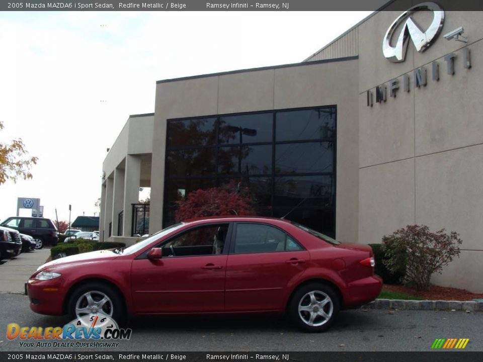 2005 Mazda MAZDA6 i Sport Sedan Redfire Metallic / Beige Photo #3