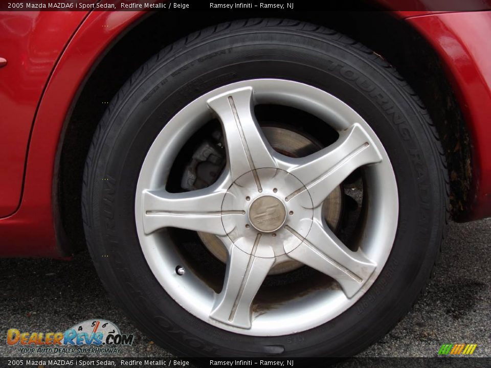 2005 Mazda MAZDA6 i Sport Sedan Redfire Metallic / Beige Photo #4