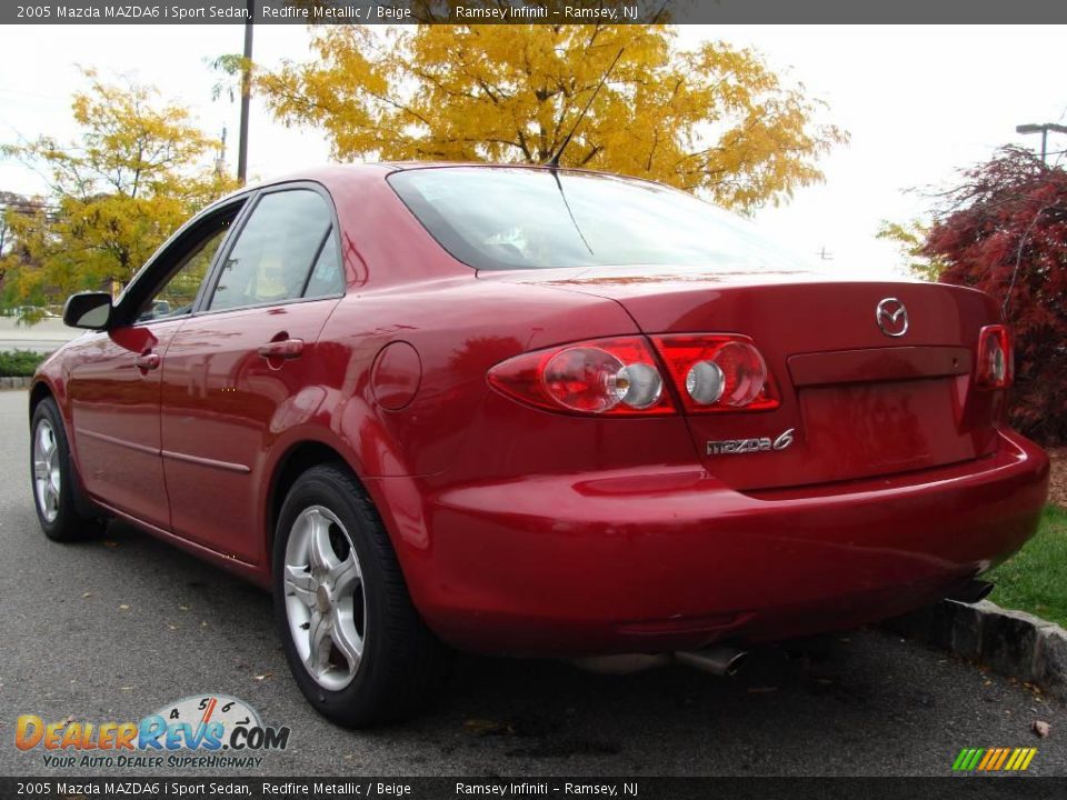2005 Mazda MAZDA6 i Sport Sedan Redfire Metallic / Beige Photo #5