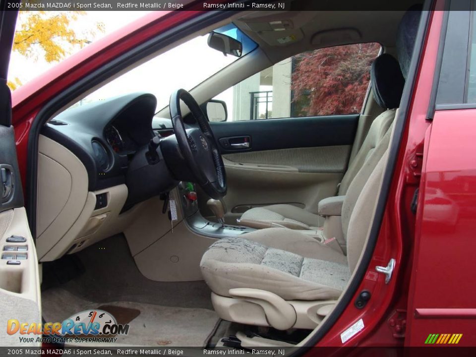 2005 Mazda MAZDA6 i Sport Sedan Redfire Metallic / Beige Photo #8