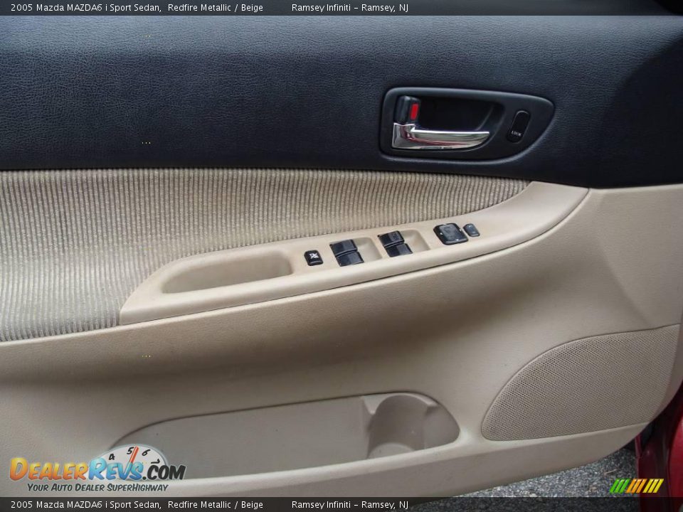 2005 Mazda MAZDA6 i Sport Sedan Redfire Metallic / Beige Photo #9