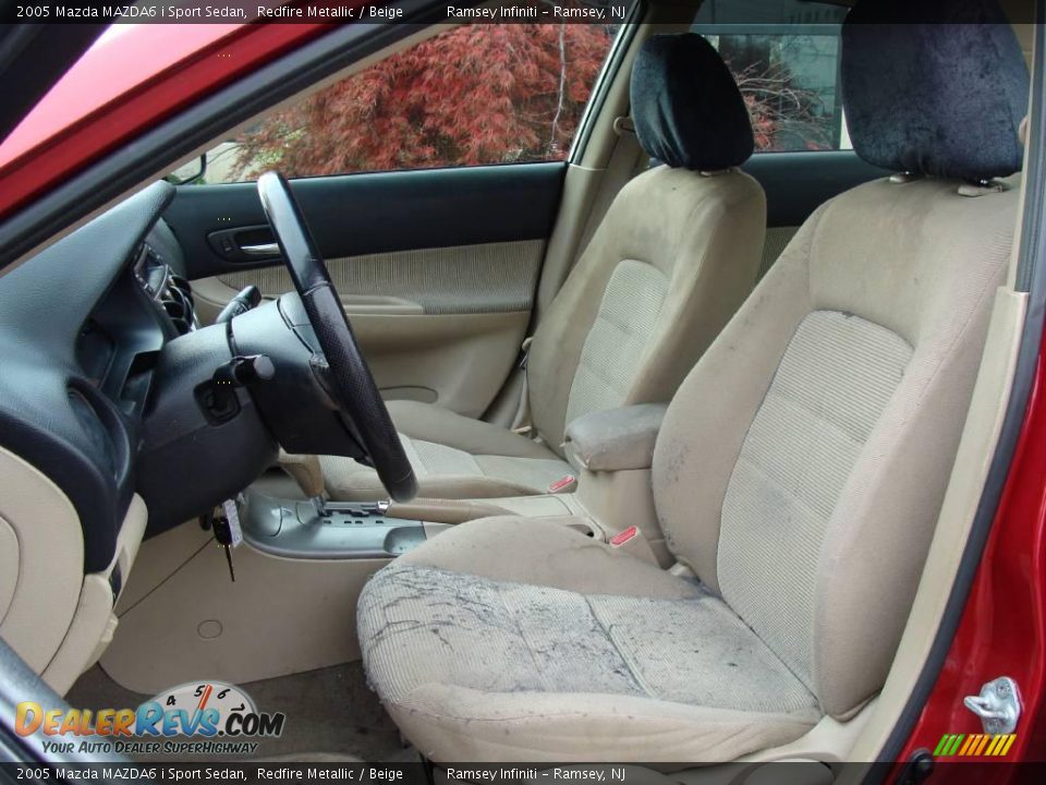 2005 Mazda MAZDA6 i Sport Sedan Redfire Metallic / Beige Photo #10