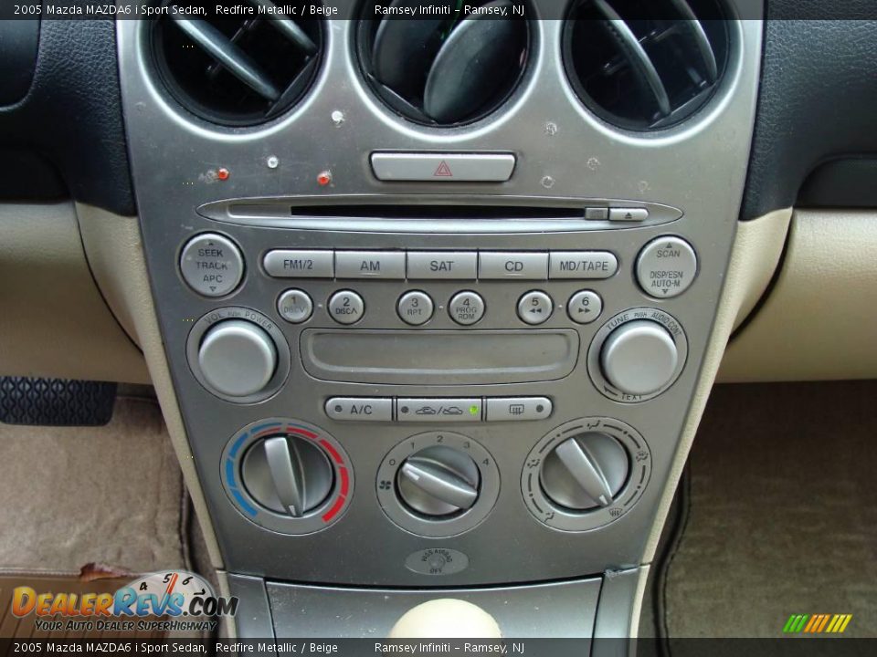 2005 Mazda MAZDA6 i Sport Sedan Redfire Metallic / Beige Photo #12