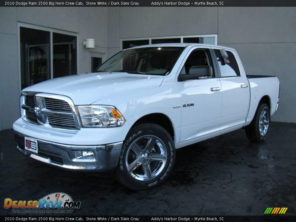 2010 Dodge Ram 1500 Big Horn Crew Cab Stone White / Dark Slate Gray Photo #1