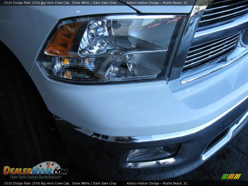 2010 Dodge Ram 1500 Big Horn Crew Cab Stone White / Dark Slate Gray Photo #3