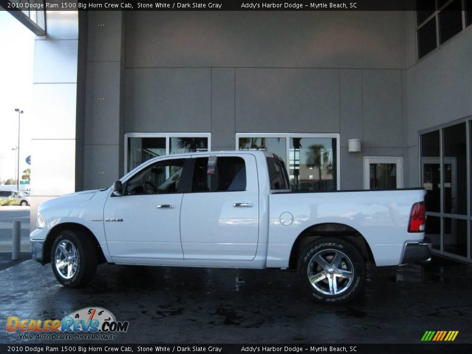 2010 Dodge Ram 1500 Big Horn Crew Cab Stone White / Dark Slate Gray Photo #4
