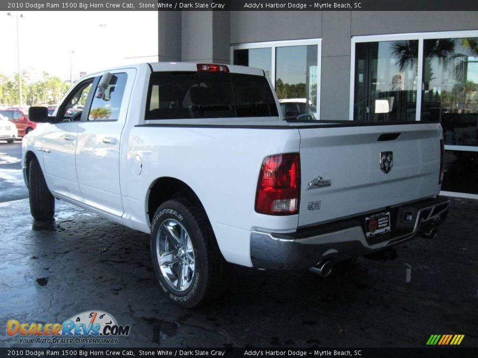 2010 Dodge Ram 1500 Big Horn Crew Cab Stone White / Dark Slate Gray Photo #5