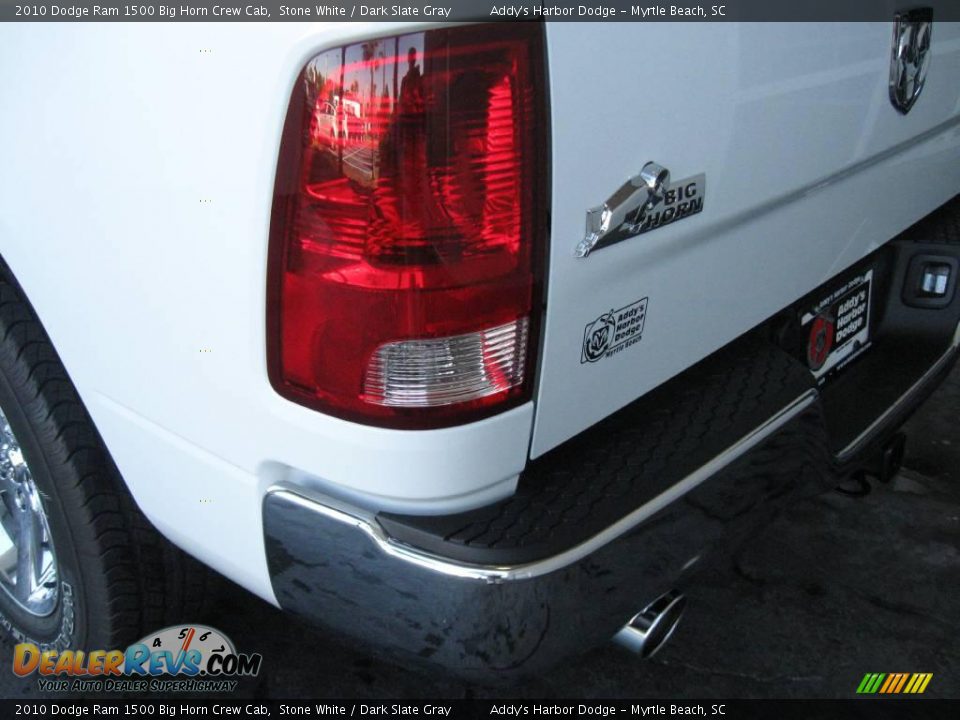 2010 Dodge Ram 1500 Big Horn Crew Cab Stone White / Dark Slate Gray Photo #6