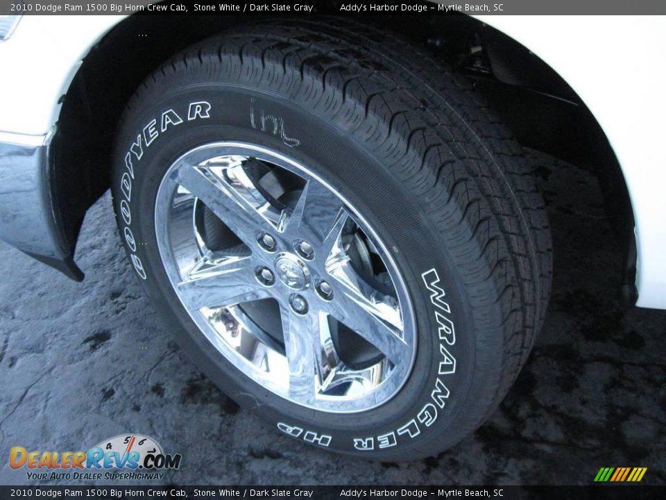 2010 Dodge Ram 1500 Big Horn Crew Cab Stone White / Dark Slate Gray Photo #9