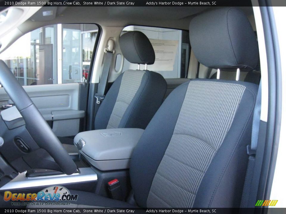 2010 Dodge Ram 1500 Big Horn Crew Cab Stone White / Dark Slate Gray Photo #11