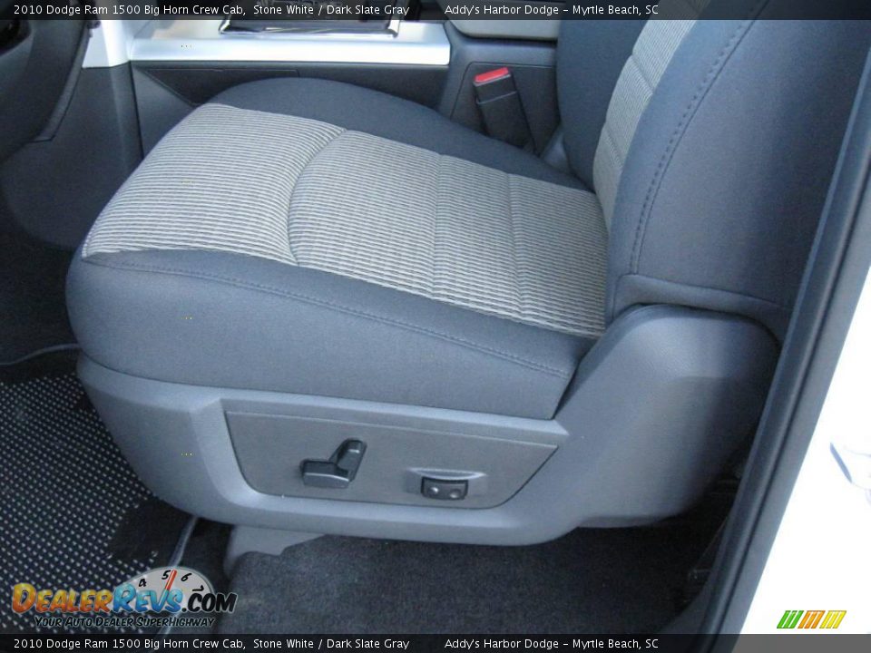 2010 Dodge Ram 1500 Big Horn Crew Cab Stone White / Dark Slate Gray Photo #12