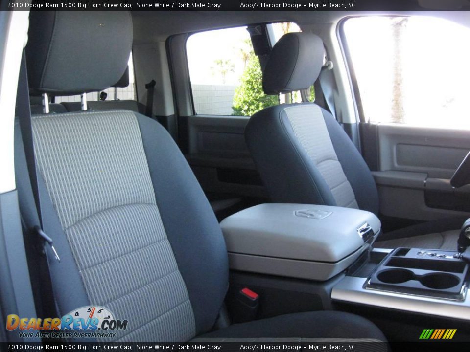 2010 Dodge Ram 1500 Big Horn Crew Cab Stone White / Dark Slate Gray Photo #15