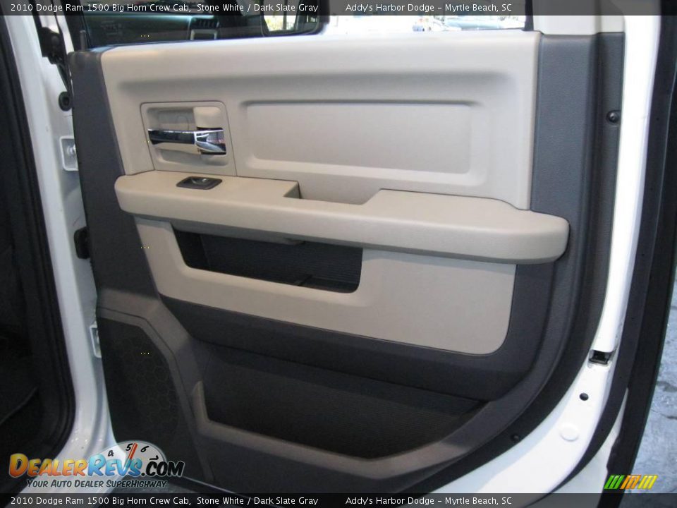 2010 Dodge Ram 1500 Big Horn Crew Cab Stone White / Dark Slate Gray Photo #17