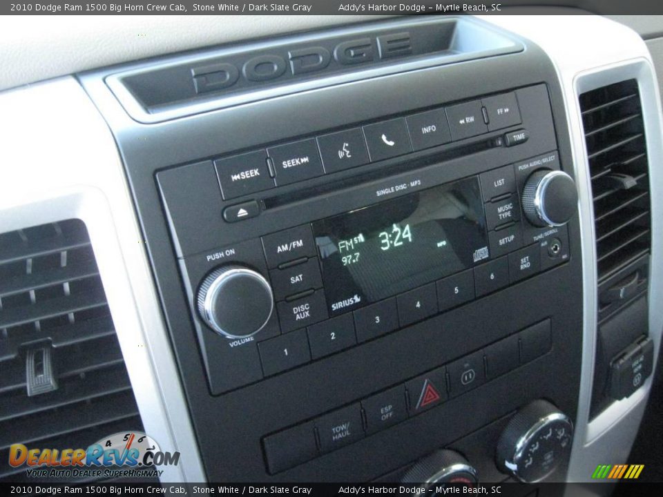 2010 Dodge Ram 1500 Big Horn Crew Cab Stone White / Dark Slate Gray Photo #23