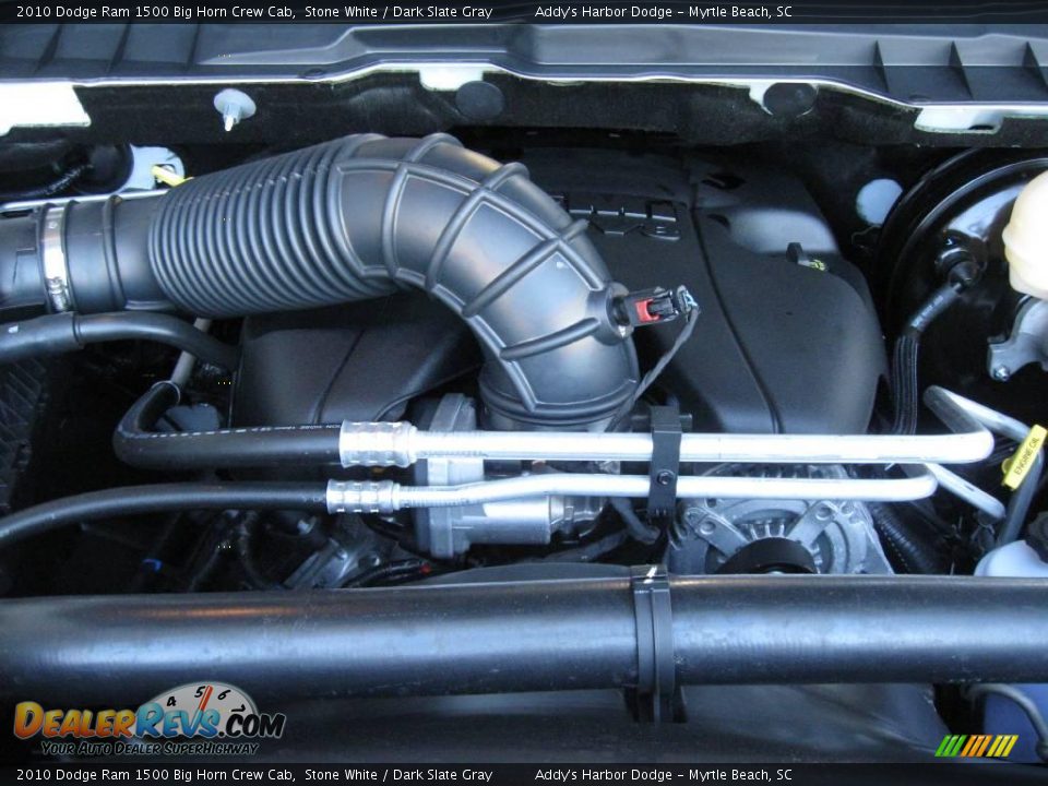 2010 Dodge Ram 1500 Big Horn Crew Cab Stone White / Dark Slate Gray Photo #25