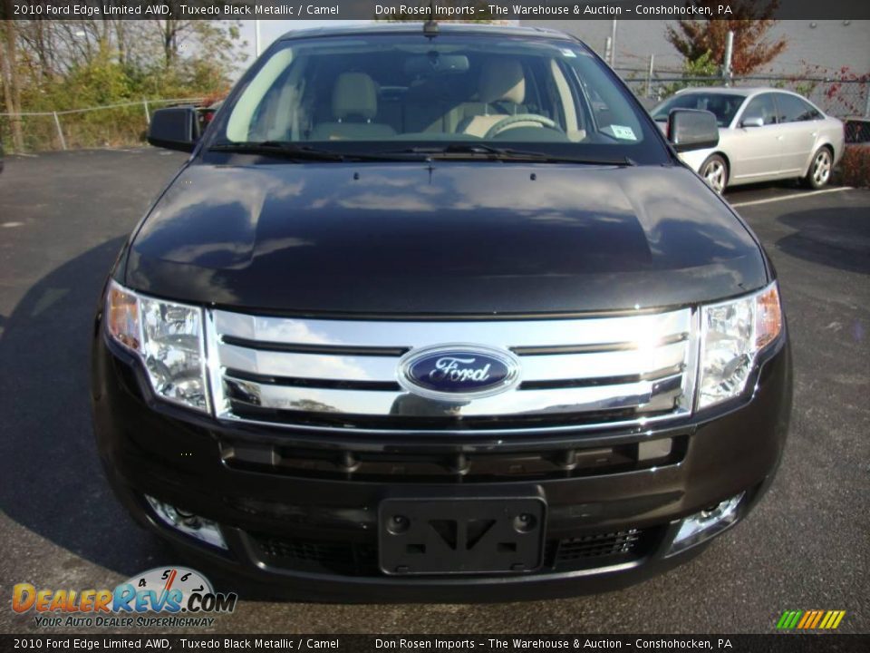 2010 Ford Edge Limited AWD Tuxedo Black Metallic / Camel Photo #3