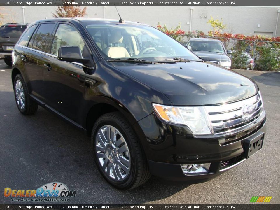 2010 Ford Edge Limited AWD Tuxedo Black Metallic / Camel Photo #4