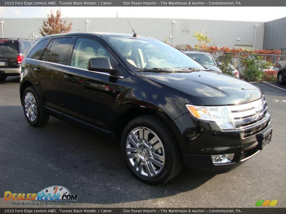 2010 Ford Edge Limited AWD Tuxedo Black Metallic / Camel Photo #5