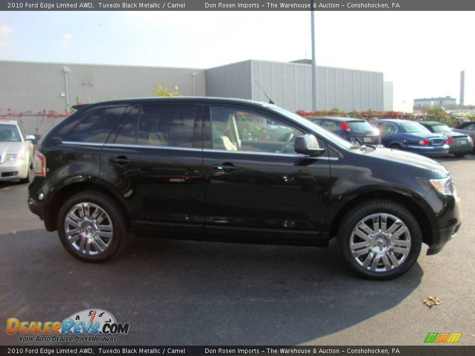 2010 Ford Edge Limited AWD Tuxedo Black Metallic / Camel Photo #6