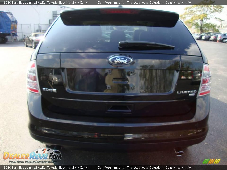 2010 Ford Edge Limited AWD Tuxedo Black Metallic / Camel Photo #8