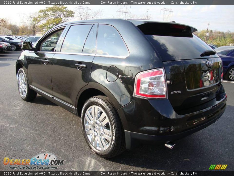 2010 Ford Edge Limited AWD Tuxedo Black Metallic / Camel Photo #9