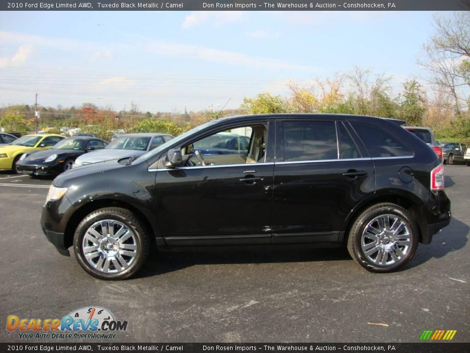 2010 Ford Edge Limited AWD Tuxedo Black Metallic / Camel Photo #10
