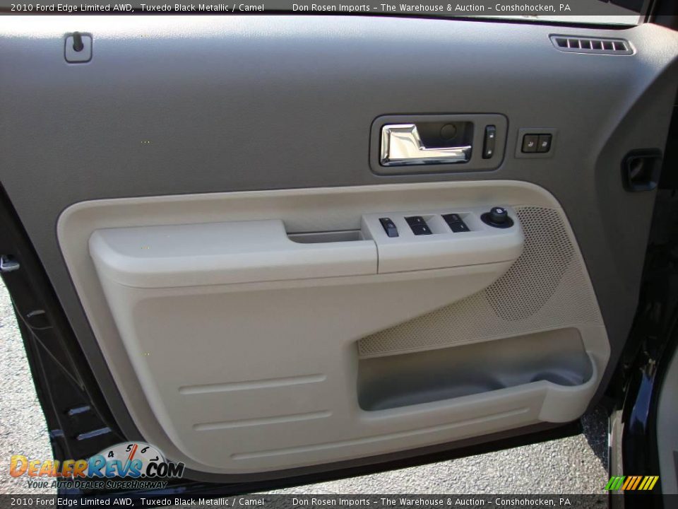 2010 Ford Edge Limited AWD Tuxedo Black Metallic / Camel Photo #13