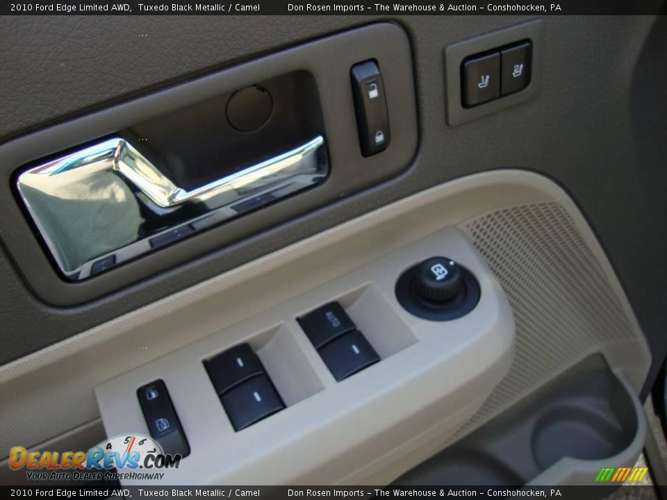 2010 Ford Edge Limited AWD Tuxedo Black Metallic / Camel Photo #14
