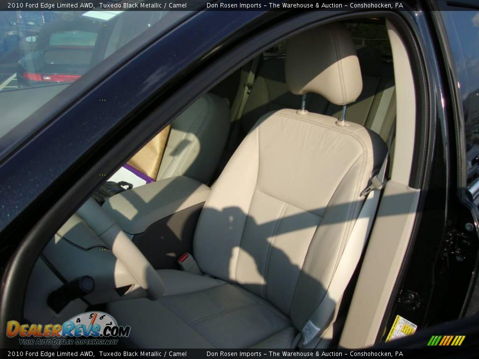 2010 Ford Edge Limited AWD Tuxedo Black Metallic / Camel Photo #16