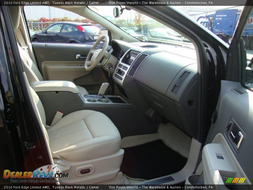 2010 Ford Edge Limited AWD Tuxedo Black Metallic / Camel Photo #19