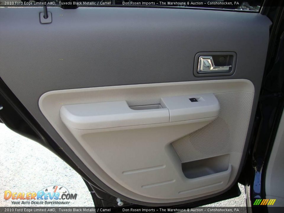 2010 Ford Edge Limited AWD Tuxedo Black Metallic / Camel Photo #22