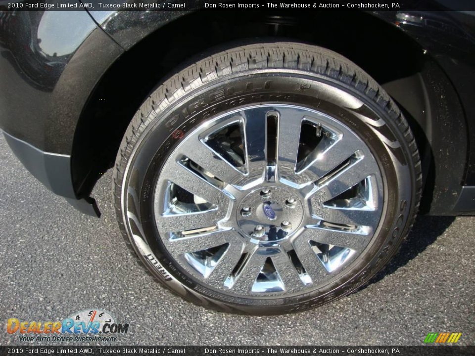 2010 Ford Edge Limited AWD Tuxedo Black Metallic / Camel Photo #26
