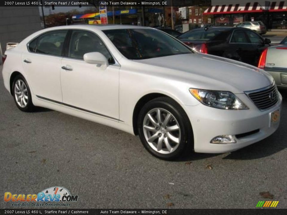 2007 Lexus LS 460 L Starfire Pearl / Cashmere Photo #9