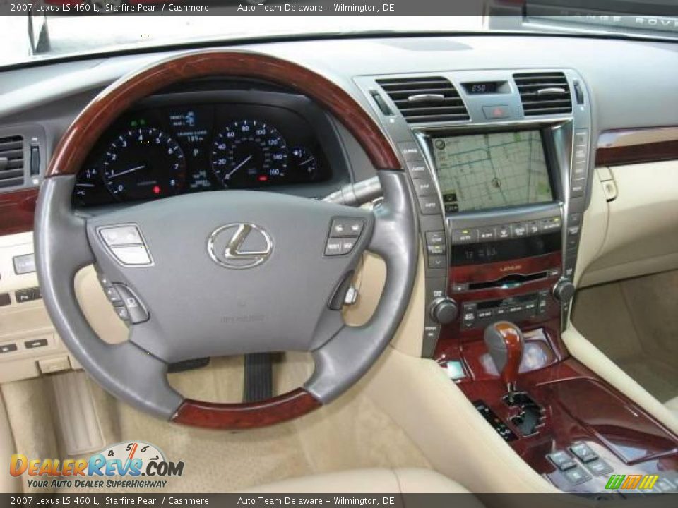 2007 Lexus LS 460 L Starfire Pearl / Cashmere Photo #10