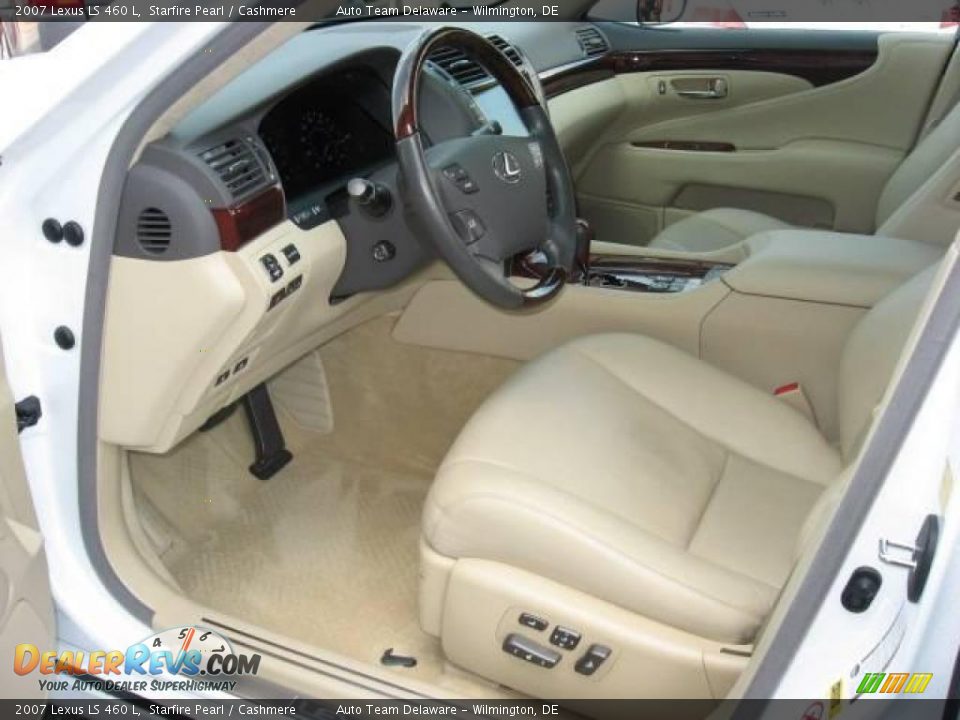 2007 Lexus LS 460 L Starfire Pearl / Cashmere Photo #11