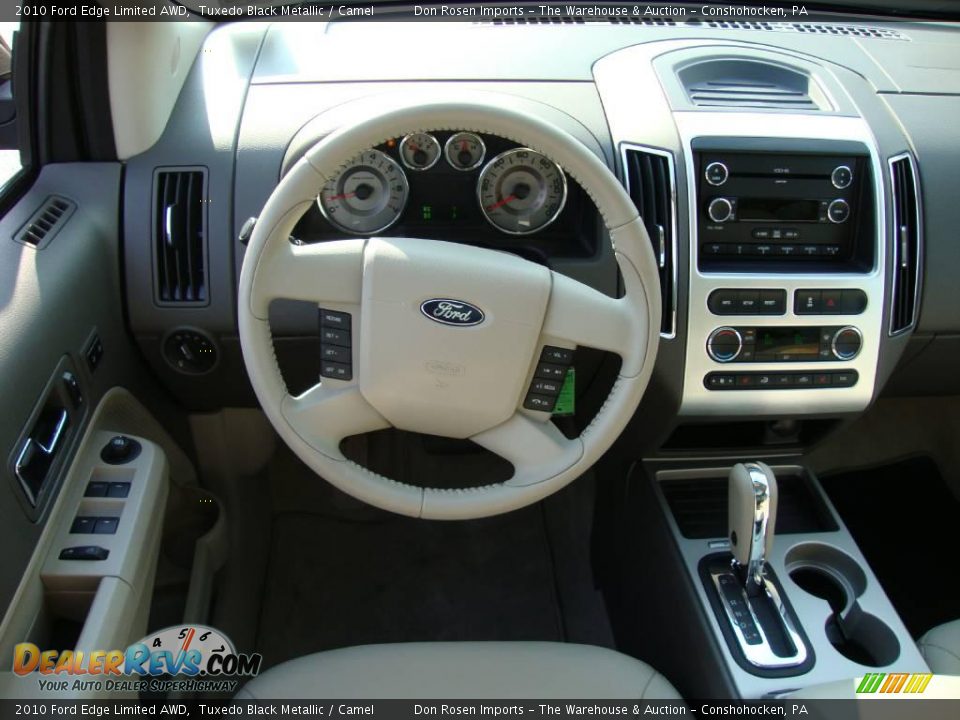 2010 Ford Edge Limited AWD Tuxedo Black Metallic / Camel Photo #34