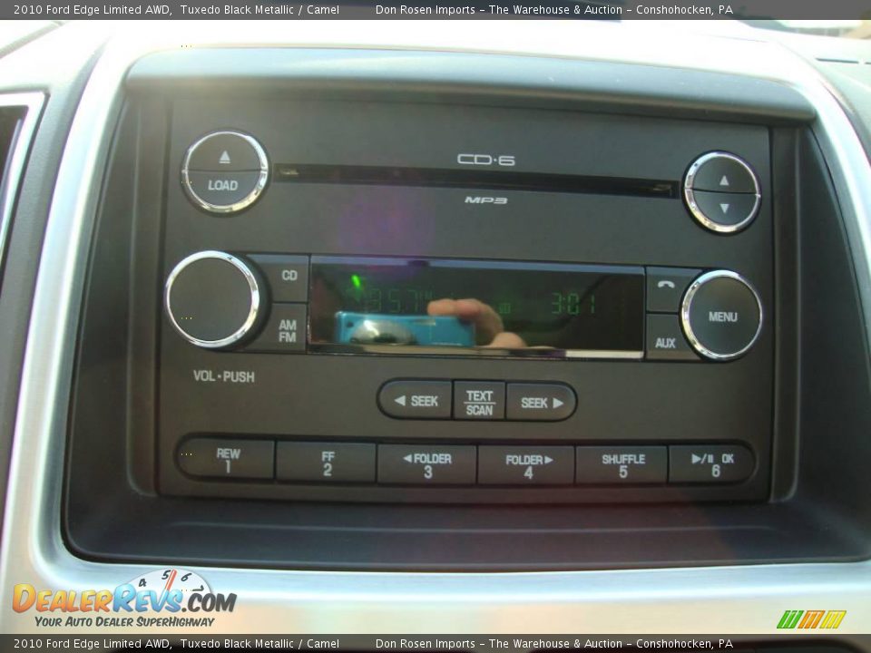 2010 Ford Edge Limited AWD Tuxedo Black Metallic / Camel Photo #35