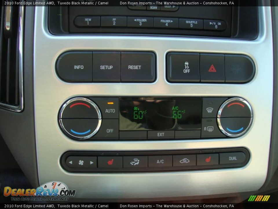 2010 Ford Edge Limited AWD Tuxedo Black Metallic / Camel Photo #36