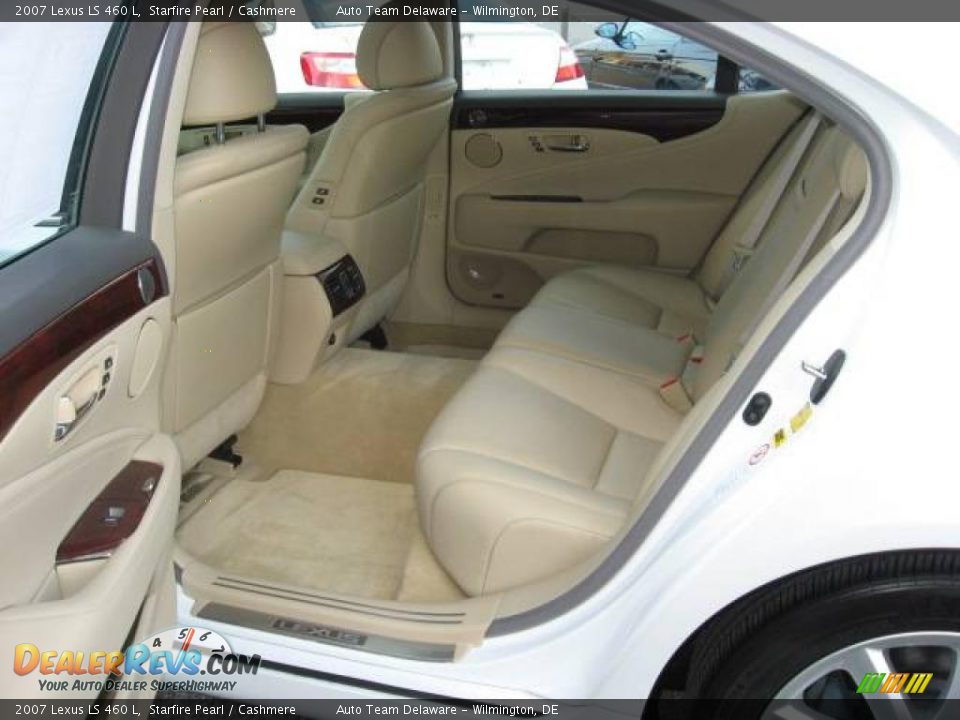 2007 Lexus LS 460 L Starfire Pearl / Cashmere Photo #34