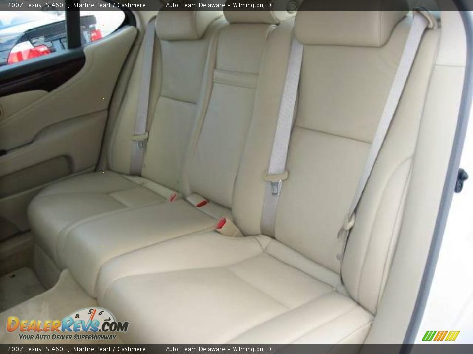 2007 Lexus LS 460 L Starfire Pearl / Cashmere Photo #35