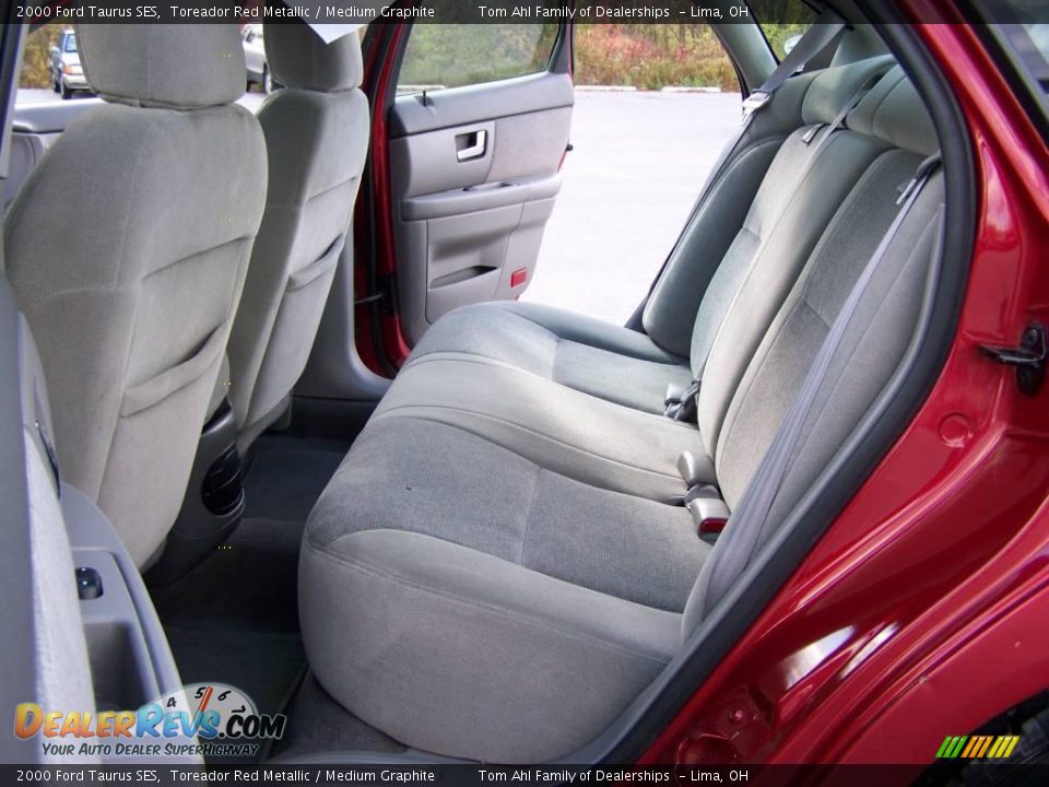 2000 Ford Taurus SES Toreador Red Metallic / Medium Graphite Photo #10