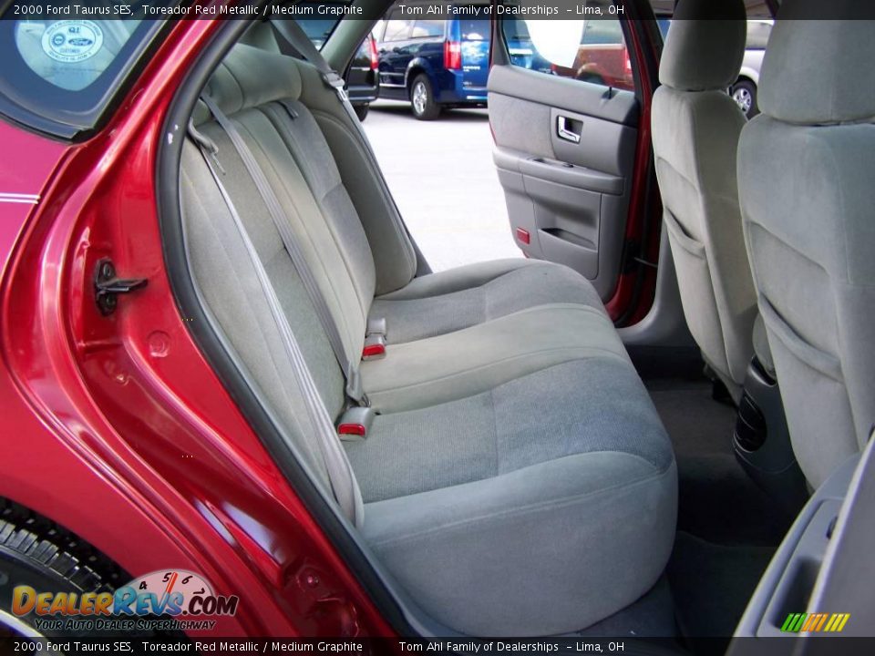2000 Ford Taurus SES Toreador Red Metallic / Medium Graphite Photo #11