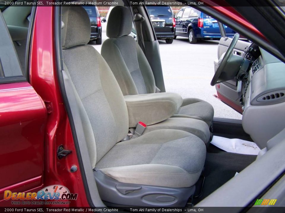 2000 Ford Taurus SES Toreador Red Metallic / Medium Graphite Photo #12