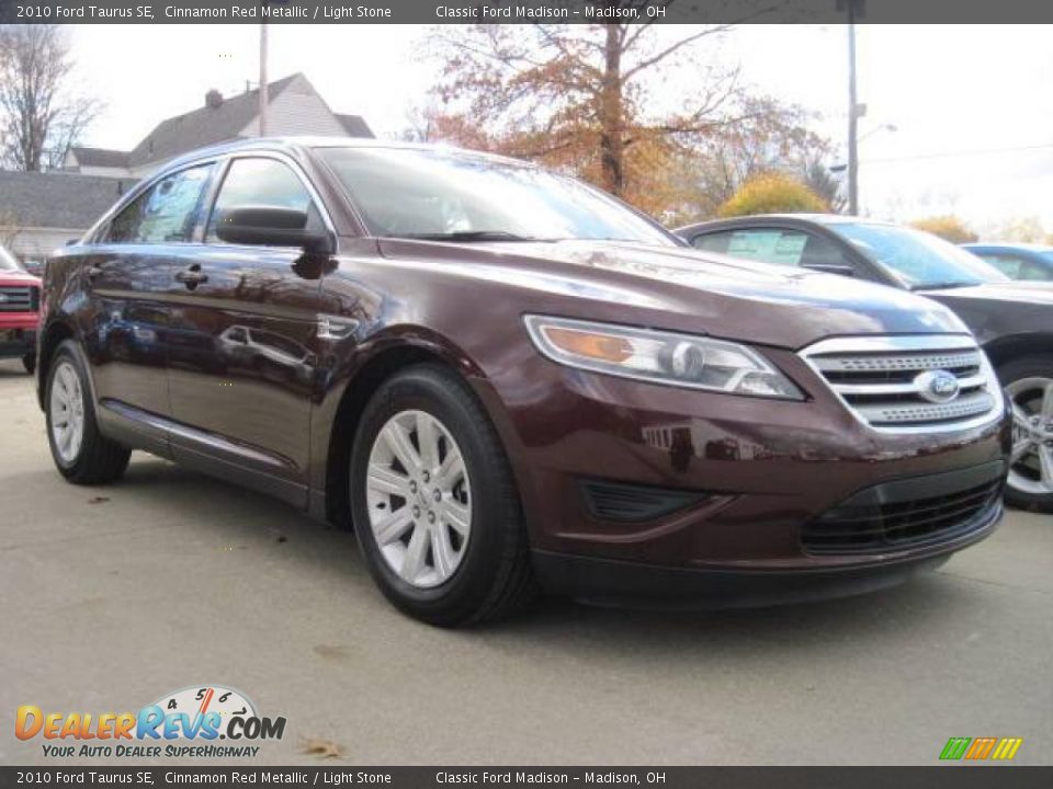 2010 Ford Taurus SE Cinnamon Red Metallic / Light Stone Photo #3