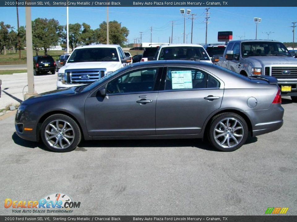 2010 Ford Fusion SEL V6 Sterling Grey Metallic / Charcoal Black Photo #2