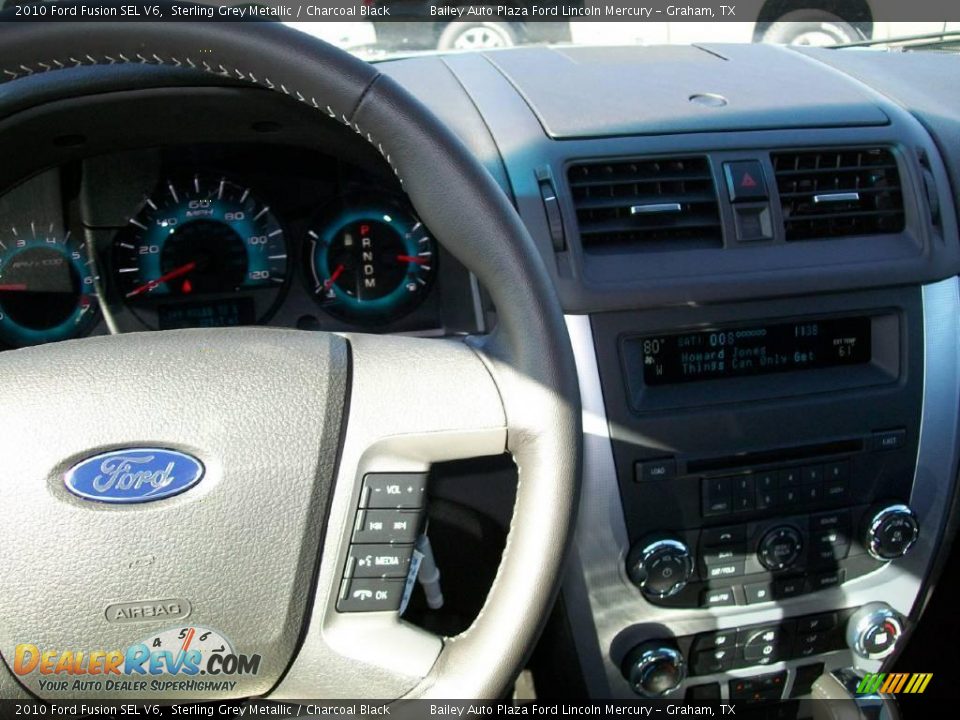 2010 Ford Fusion SEL V6 Sterling Grey Metallic / Charcoal Black Photo #3