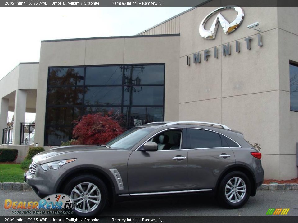 2009 Infiniti FX 35 AWD Umbria Twilight / Graphite Photo #3