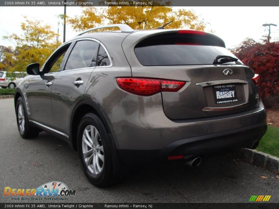 2009 Infiniti FX 35 AWD Umbria Twilight / Graphite Photo #5